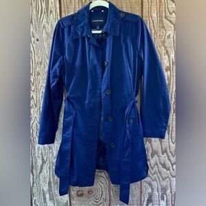 Land’s End Rain Jacket Sz Sm (6-8) Navy Blue